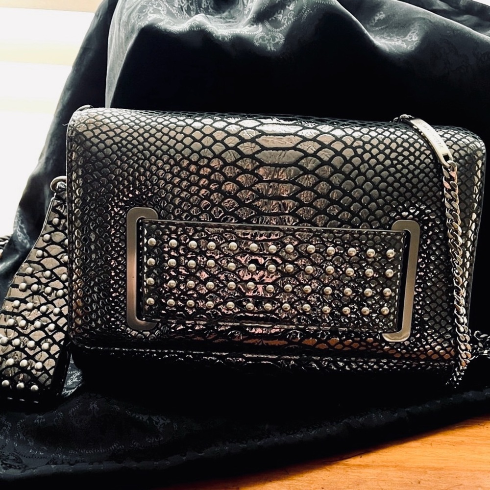 Thomas Wylde Studded Metallic Clutch